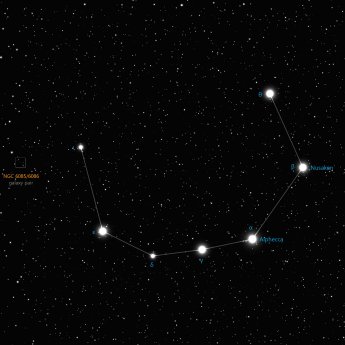 Corona Borealis constellation